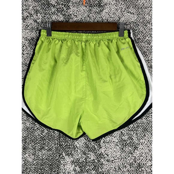 Nike Dri Fit Shorts Womens Medium Running Lined Green Lightweight Workout - Picture 3 of 7